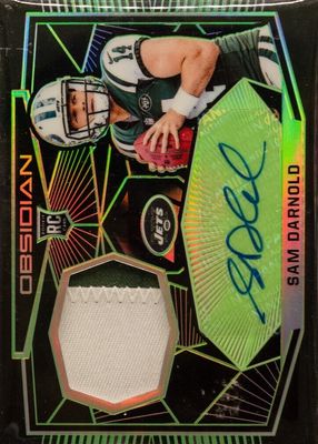 2018 Obsidian #RJ-SD Rookie Jersey Autographs - Electric Etch Green /25