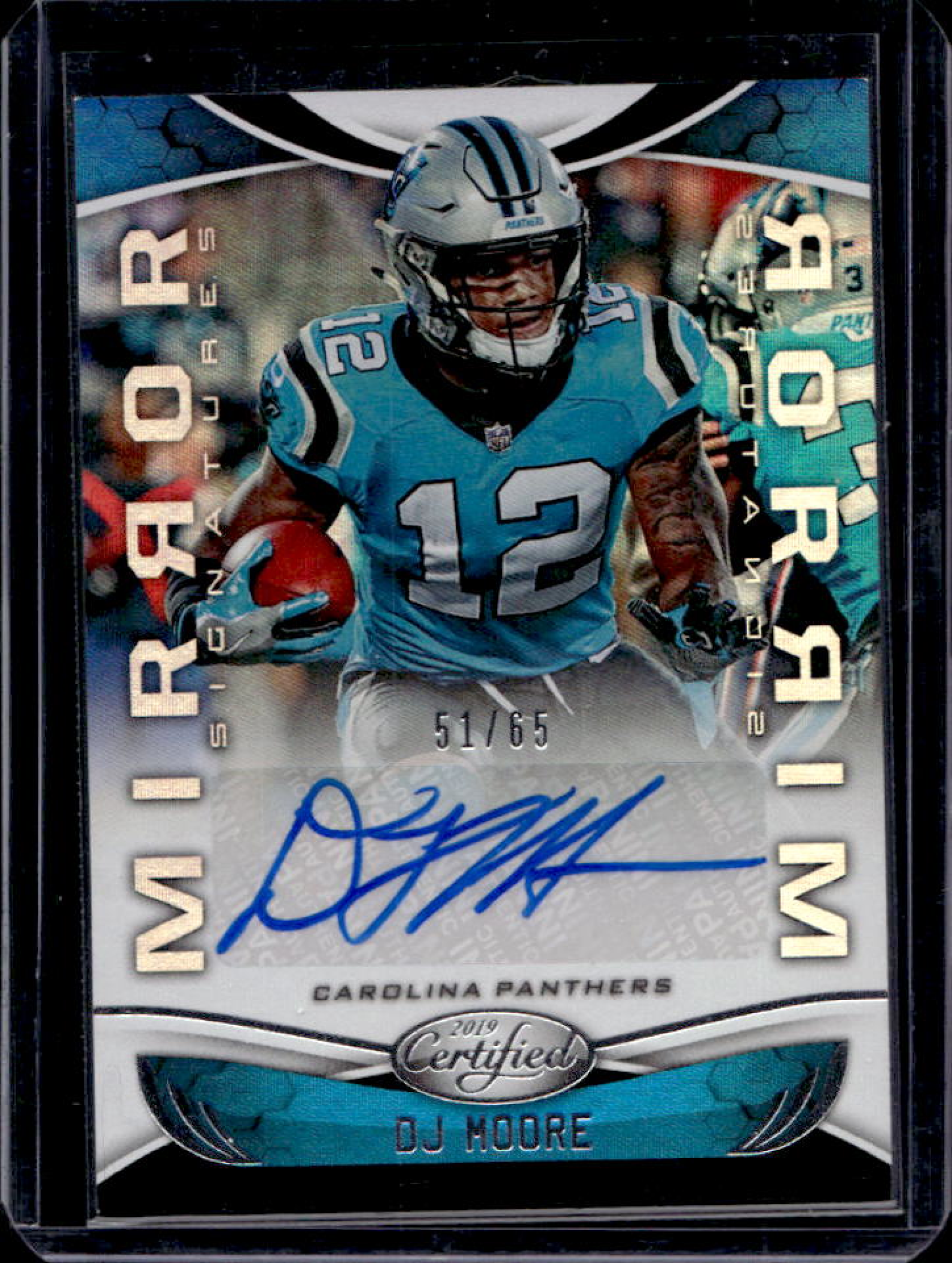 DJ Moore 2019 Certified #MI-DM Mirror Signatures /40 Price Guide ...