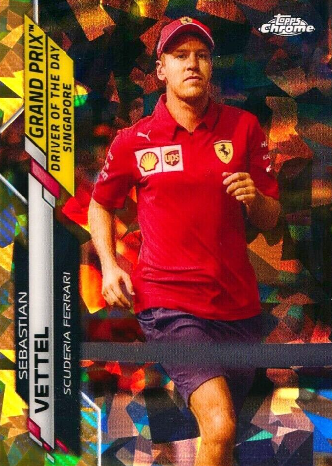 Sebastian Vettel 2020 Topps Chrome Formula 1 Sapphire