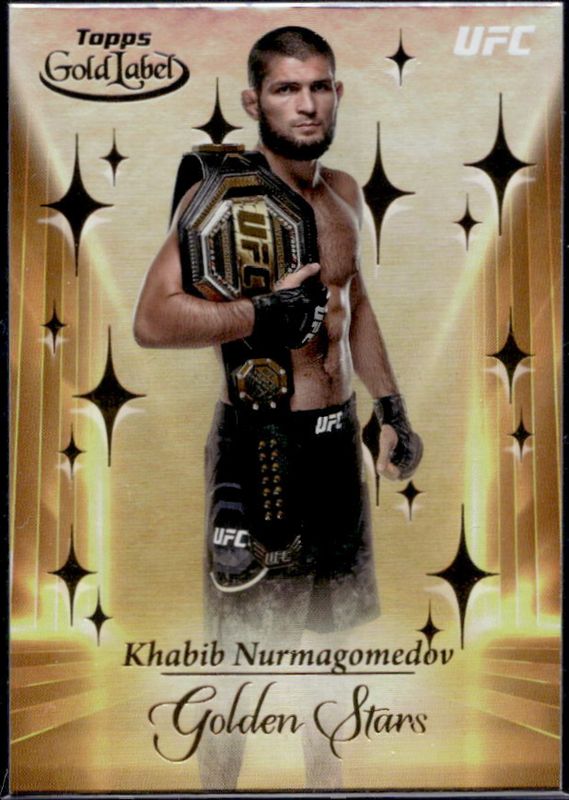 Khabib Nurmagomedov 2024 Topps Gold Label UFC #GS-7 Golden Stars RAW