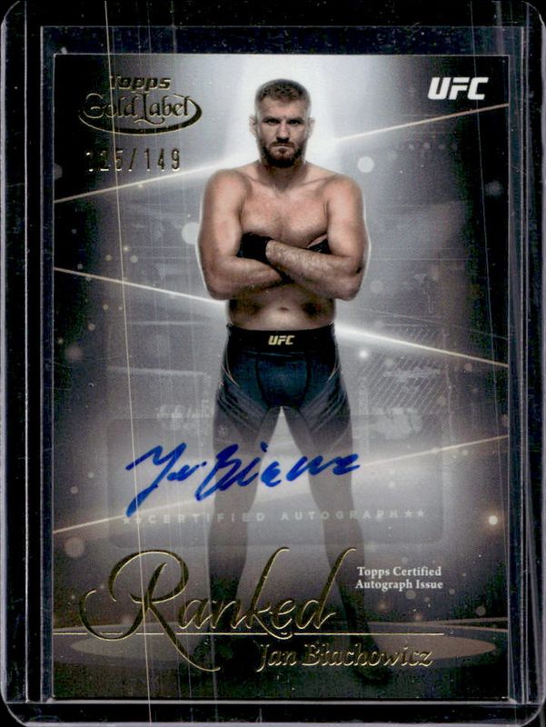 2024 Topps Gold Label UFC #RIK-JBL Ranked Ink /299