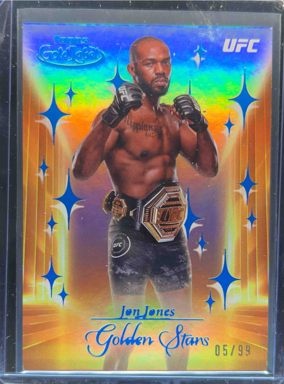 Jon Jones 2024 Topps Gold Label UFC #GS-9 Golden Stars - Blue /99 Price ...