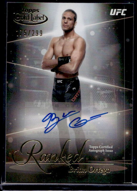 2024 Topps Gold Label UFC #RIK-BOR Ranked Ink /299