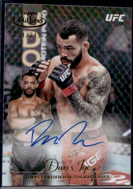 2024 Topps Gold Label UFC #GLA-IGE Gold Label Autographs /249