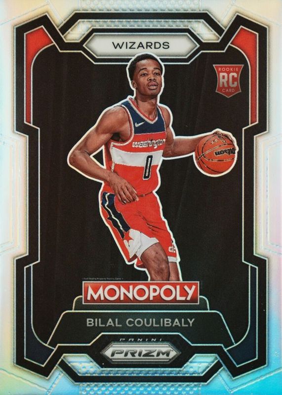 Bilal Coulibaly 2023 Prizm Monopoly #90 Silver Rookie RAW