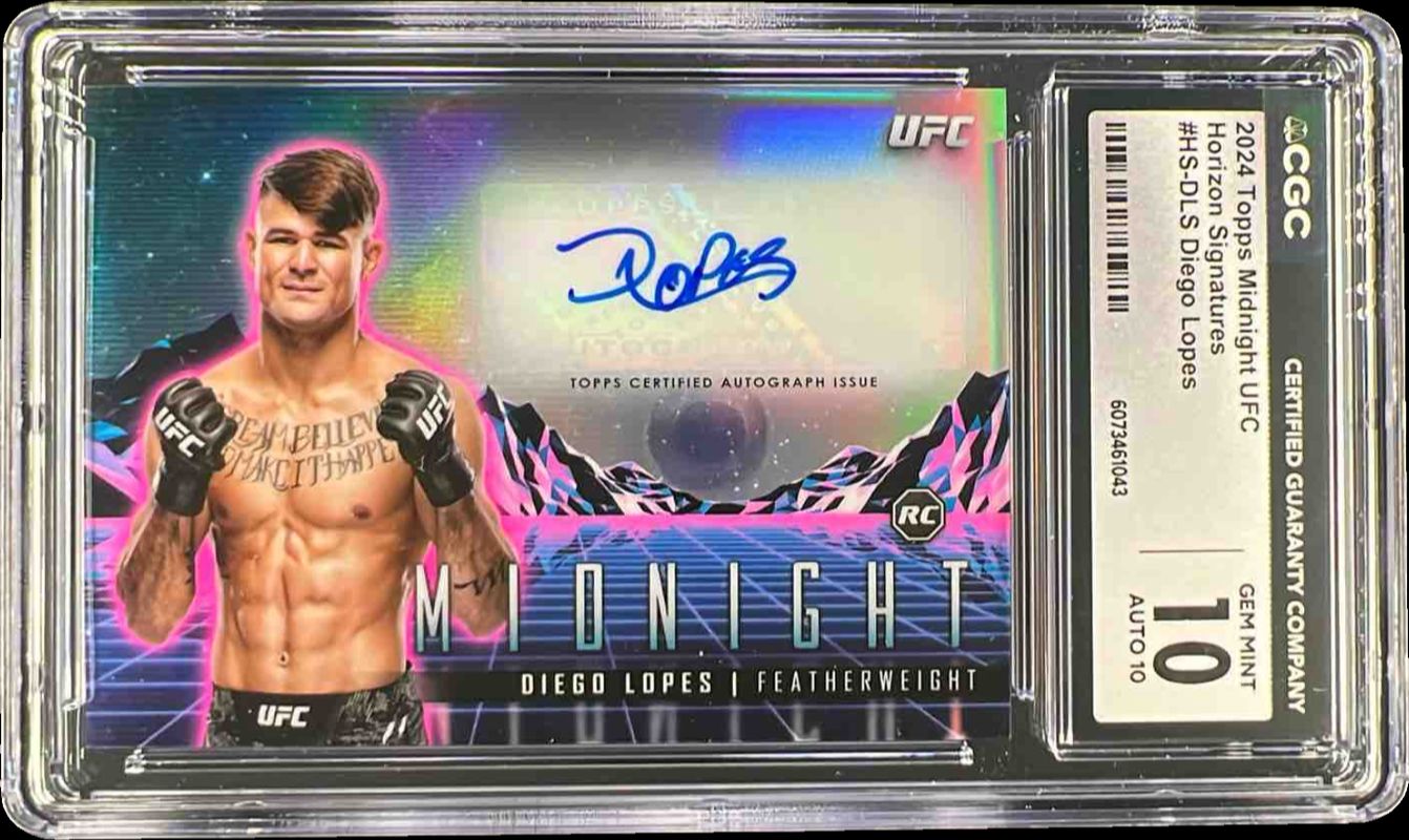 2024 Topps Midnight UFC #HS-DLS Horizon Signatures