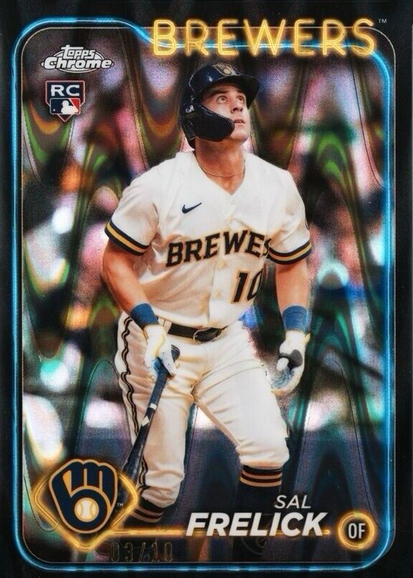 Sal Frelick 2024 Topps Chrome #39 Black RayWave Refractor /10 Price ...