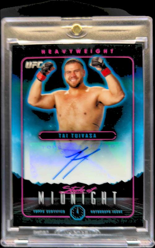 2024 Topps Midnight UFC #SMA-TTA Stroke of Midnight Autographs