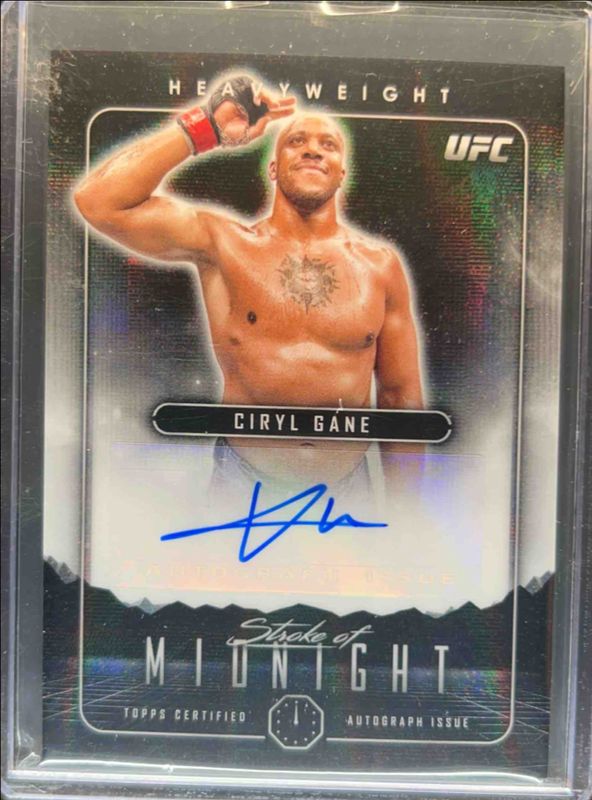 2024 Topps Midnight UFC #SMA-CGE Stroke of Midnight Autographs - Moon Beam
