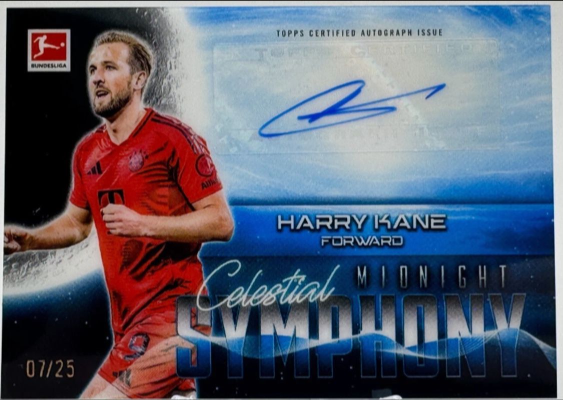 Harry Kane 2024 Topps Bundesliga Midnight #CS-HK Celestial Symphony ...