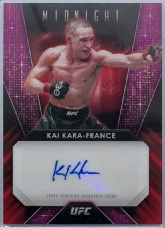 2024 Topps Midnight UFC #GG-KKF Glimmer Graphs - Twilight /99