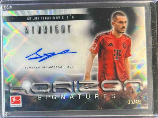 2024 Topps Bundesliga Midnight #HS-AI Horizon Signatures - Moon Beam /49