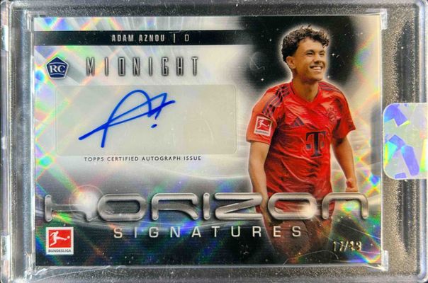 2024 Topps Bundesliga Midnight #HS-AA Horizon Signatures - Moon Beam /49