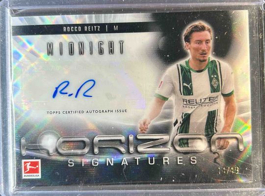 2024 Topps Bundesliga Midnight #HS-RR Horizon Signatures - Moon Beam /49