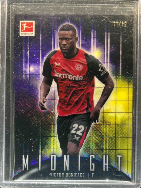 Victor Boniface 2024 Topps Bundesliga Midnight #62 Midnight /12 RAW