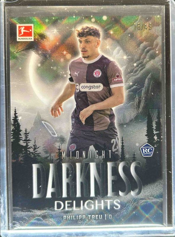 2024 Topps Bundesliga Midnight #DD-22 Darkness Delights - Moon Beam /49