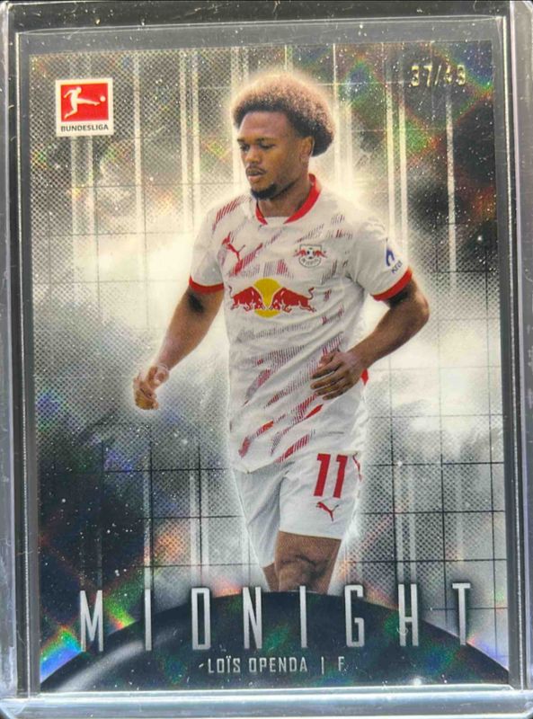 Lois Openda 2024 Topps Bundesliga Midnight #51 Moon Beam /49 RAW