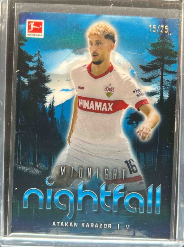 2024 Topps Bundesliga Midnight #N-28 Nightfall - Moonrise /25