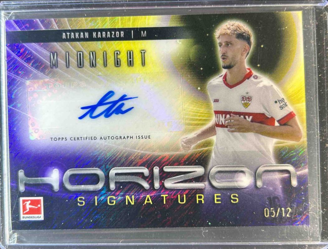 2024 Topps Bundesliga Midnight #HS-AKA Horizon Signatures - Midnight /12