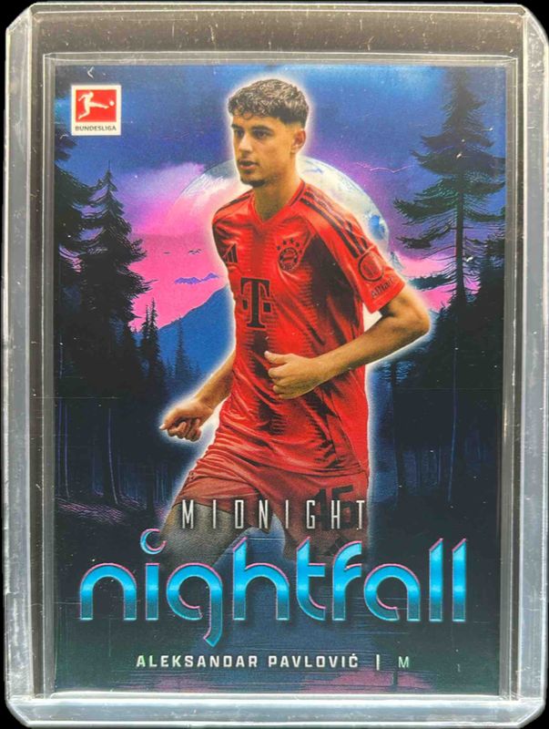 Aleksandar Pavlovic 2024 Topps Bundesliga Midnight #N-24 Nightfall ...