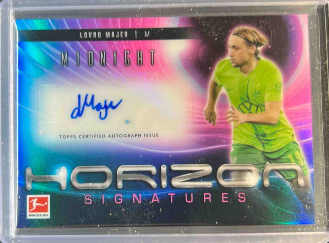 Lovro Majer 2024 Topps Bundesliga Midnight #HS-LM Horizon Signatures RAW