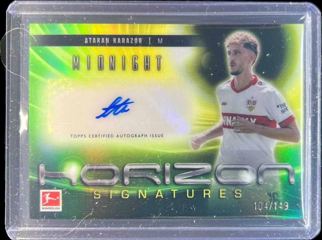 2024 Topps Bundesliga Midnight #HS-AKA Horizon Signatures - Morning /149