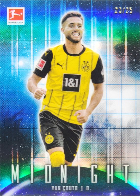 Yan Couto 2024 Topps Bundesliga Midnight #20 Moonrise /25 RAW