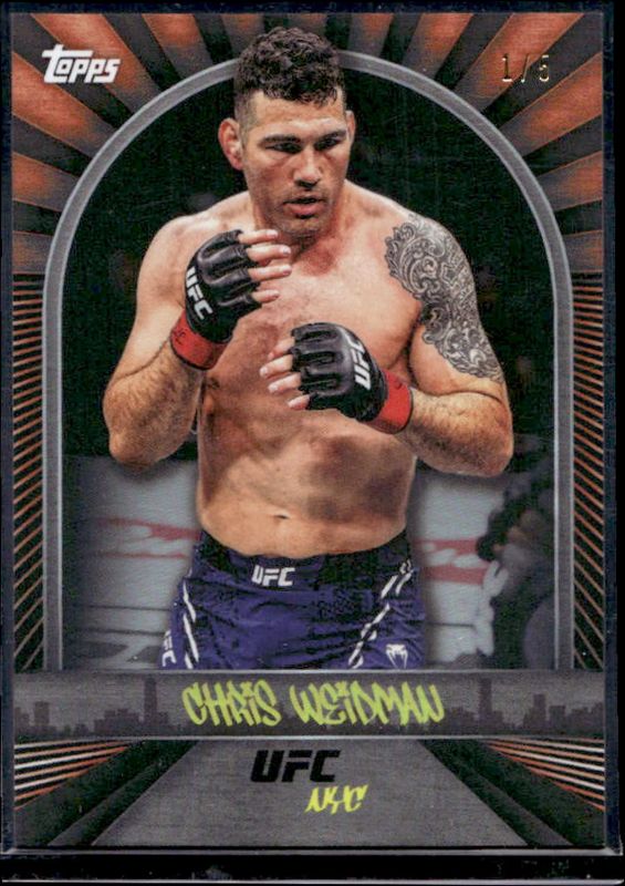2024 Topps NYC UFC #11 Orange /5