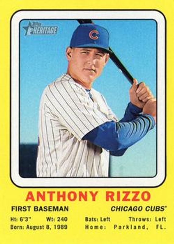 Anthony Rizzo 2018 Topps Heritage #69CC-AR 1969 Collector Cards RAW