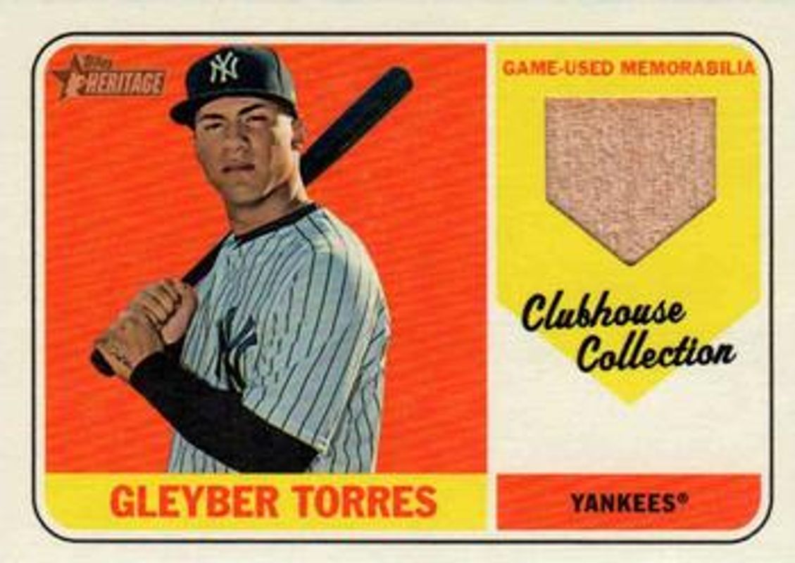 Gleyber Torres 2018 Topps Heritage #CCR-GT Clubhouse Collection Relics High Number Rookie RAW