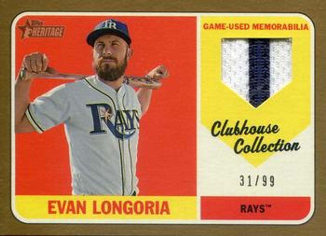 2018 Topps Heritage #CCR-EL Clubhouse Collection Relics - Gold /99