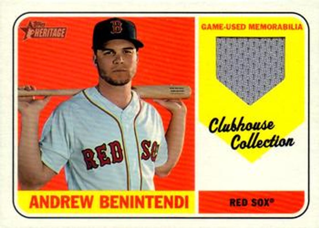 2018 Topps Heritage #CCR-ABE Clubhouse Collection Relics High Number