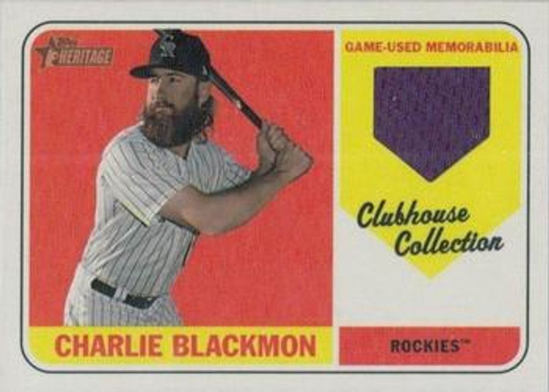 2018 Topps Heritage #CCR-CB Clubhouse Collection Relics