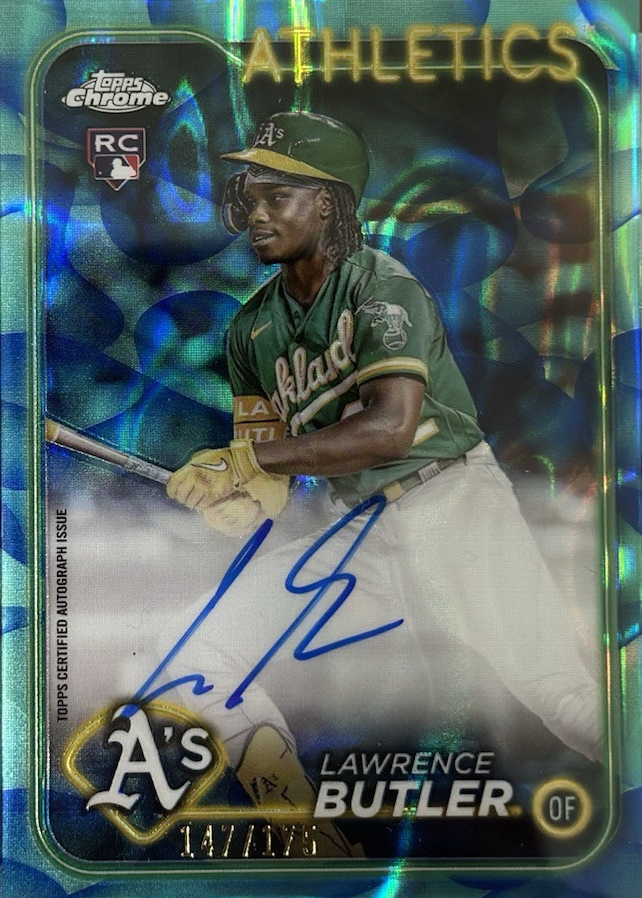 Lawrence Butler 2024 Topps Chrome Update #RA-LBU Autographs