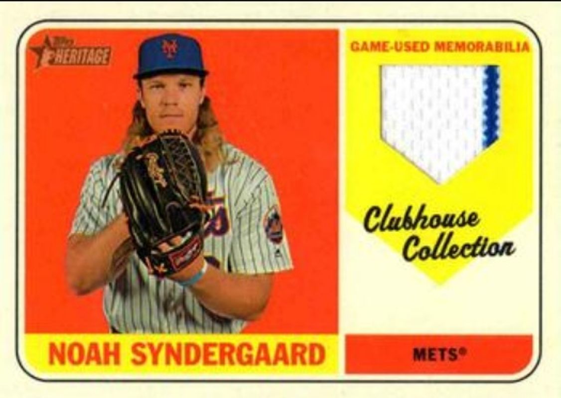 Noah Syndergaard 2018 Topps Heritage #CCR-NS Clubhouse Collection Relics RAW