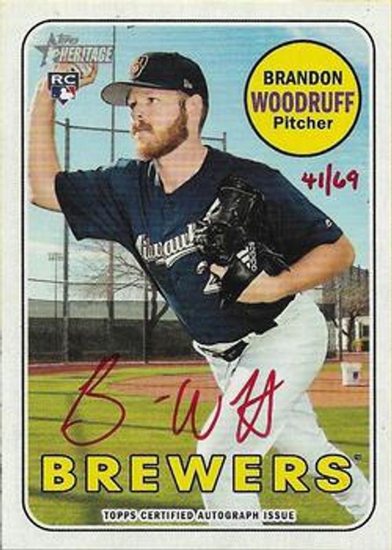 2018 Topps Heritage #ROA-BW Real One Autographs High Number - Red Ink /69