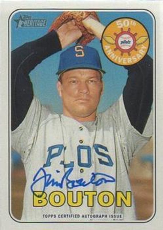 2018 Topps Heritage #SPA-JB Seattle Pilots Autographs