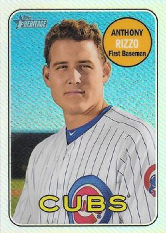 Anthony Rizzo 2018 Topps Heritage #THC-20 Chrome - Refractor /569 RAW