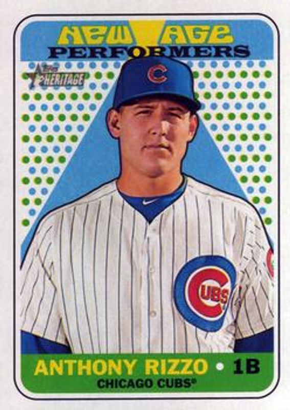 Anthony Rizzo 2018 Topps Heritage #NAP-19 New Age Performers RAW