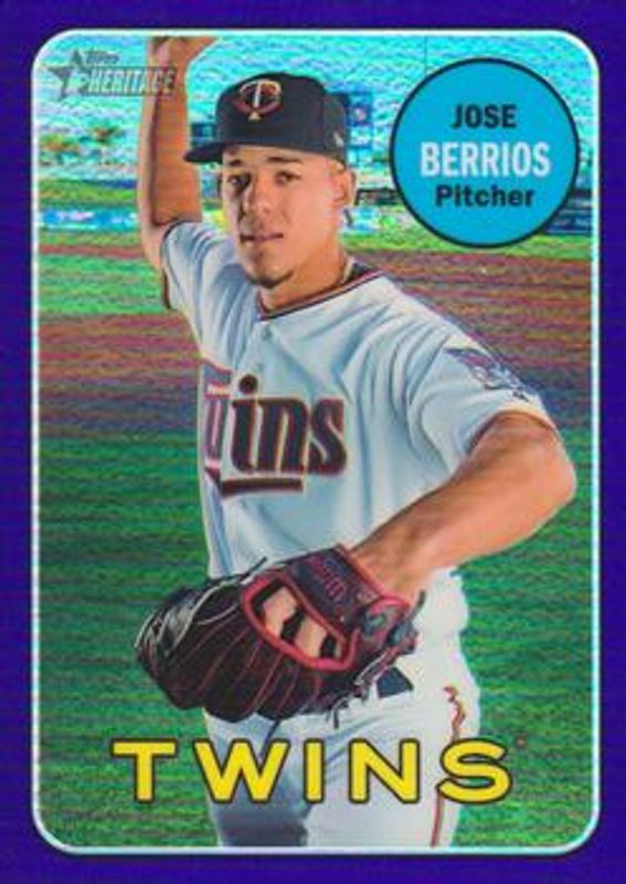 2018 Topps Heritage #THC-290 Chrome - Purple Hot Box Refractor