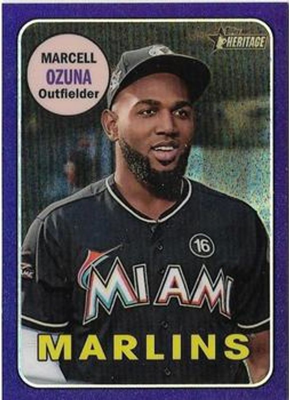 2018 Topps Heritage #THC-170 Chrome - Purple Hot Box Refractor