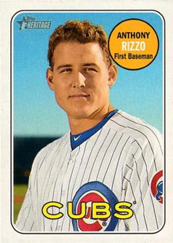 Anthony Rizzo 2018 Topps Heritage #20 Mini /100 RAW