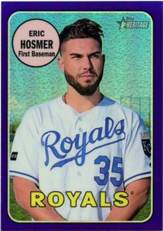 2018 Topps Heritage #THC-71 Chrome - Purple Hot Box Refractor