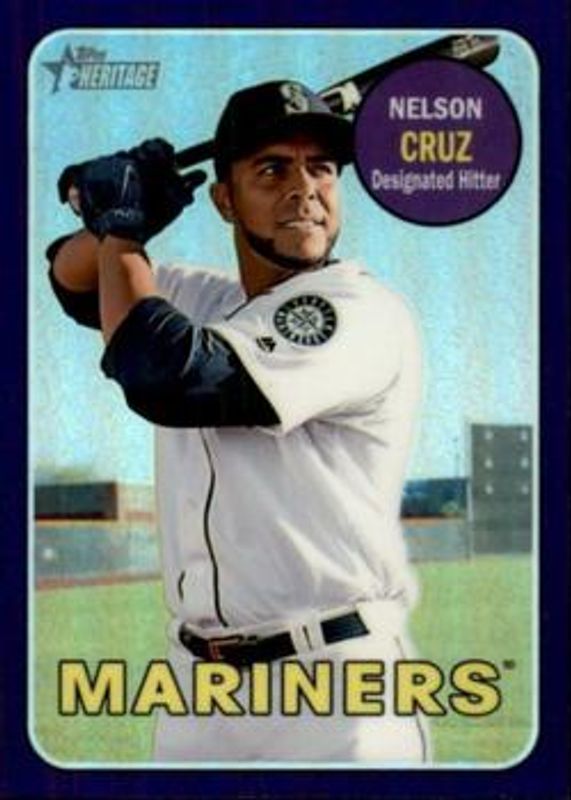 2018 Topps Heritage #THC-322 Chrome - Purple Hot Box Refractor