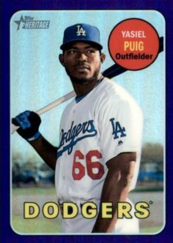 2018 Topps Heritage #THC-327 Chrome - Purple Hot Box Refractor