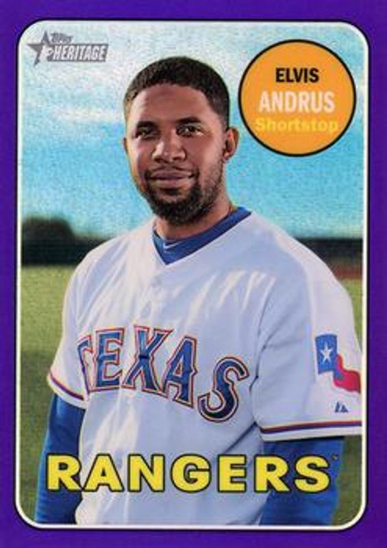 2018 Topps Heritage #THC-153 Chrome - Purple Hot Box Refractor