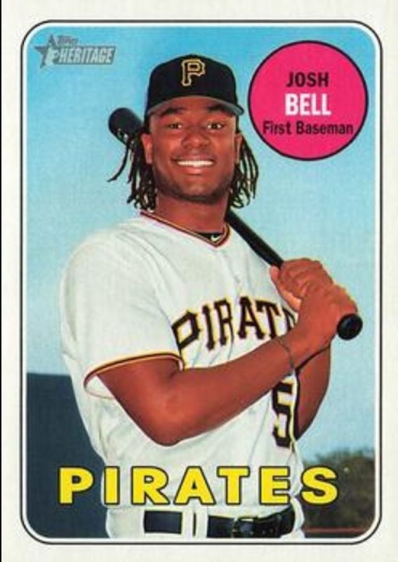 2018 Topps Heritage #305 Magenta Backs