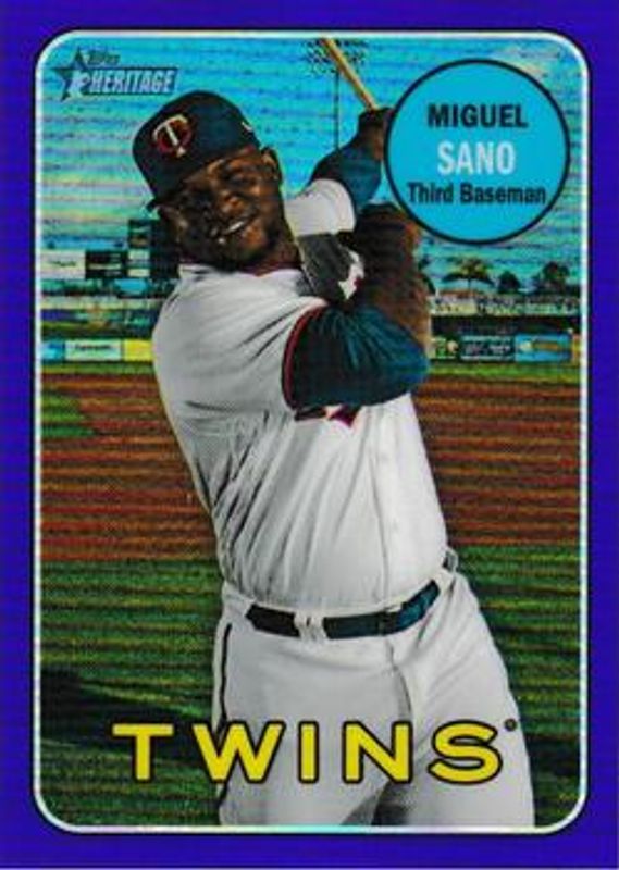 2018 Topps Heritage #THC-30 Chrome - Purple Hot Box Refractor