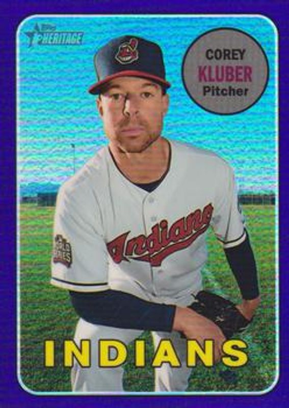 2018 Topps Heritage #THC-176 Chrome - Purple Hot Box Refractor