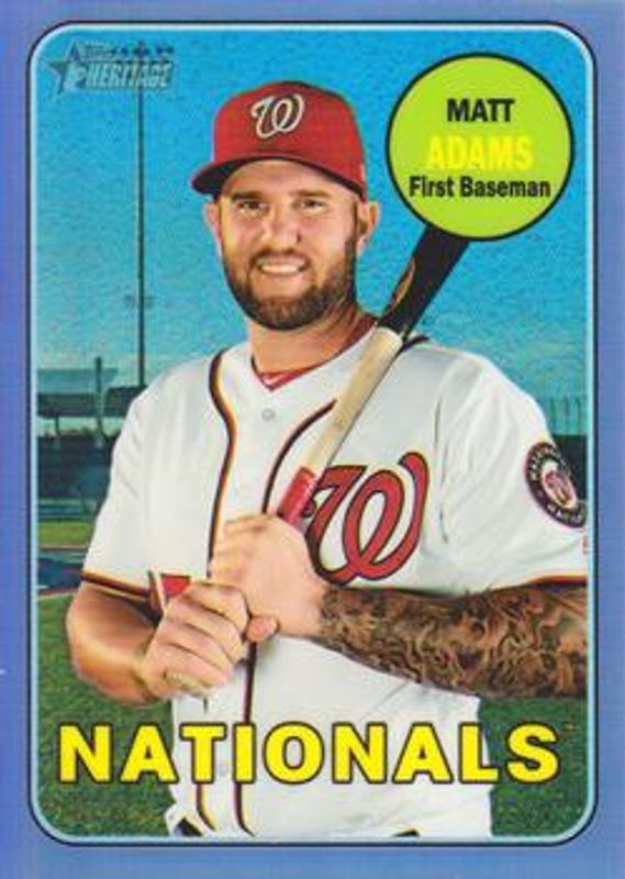 2018 Topps Heritage #THC-537 Chrome - Purple Hot Box Refractor